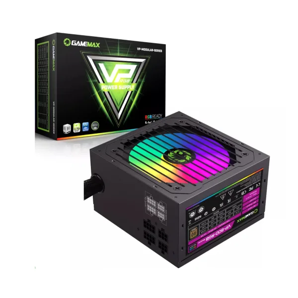 Boite d'Alimentation VP-800-RGB "700W/FULL RANGE GAMEMAX Brand" VP-800 80+BRONZE RGB