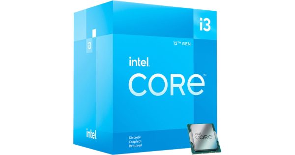 Processeur Intel Core I3-12100F - Quad- Core - 3.3 GHz - 4.3 GHz - 8-Threads Socket 1700
