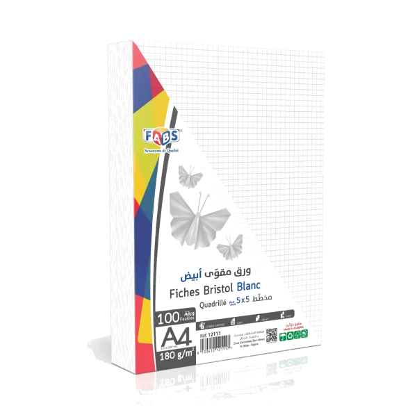 Fiches BRISTOL Uni Blanc & Couleurs