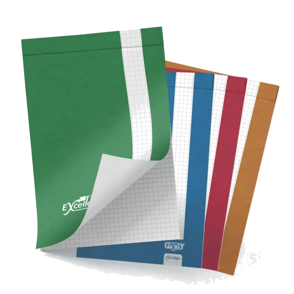Bloc notes quadrillé 5×5 collé en-tête | EXCELLENCE