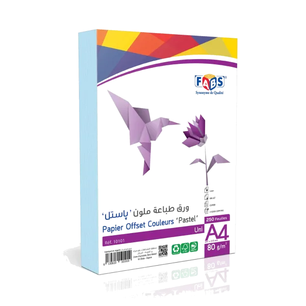 Papier Offset couleur “Pastel” | Uni & Assortie