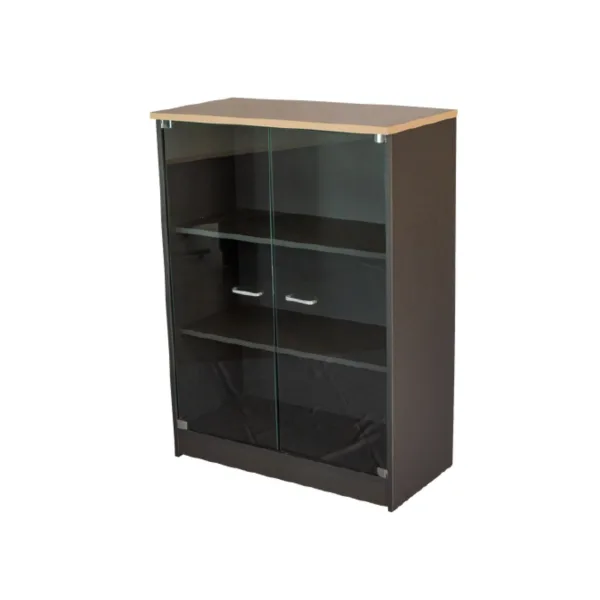 Armoire basse vitrée ou pleine 130 x 84