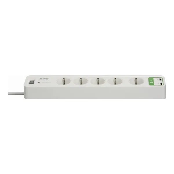 APC Essential SurgeArrest 5 sorties : 5 V, 2,4 A 2 ports USB, chargeur, 230 V, Allemagne PM5U-GR